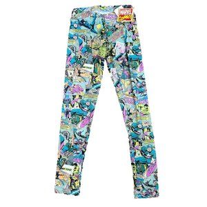 Hybrid Tees Marvel Comics Juniors XS Leggings Stretch New Super Heroes Hulk